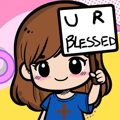 a girl holding up a blank sighn