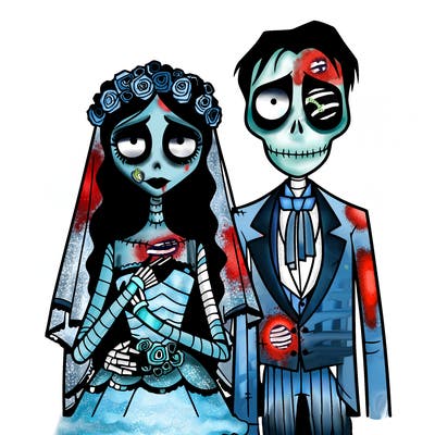 corpse bride emily and victor