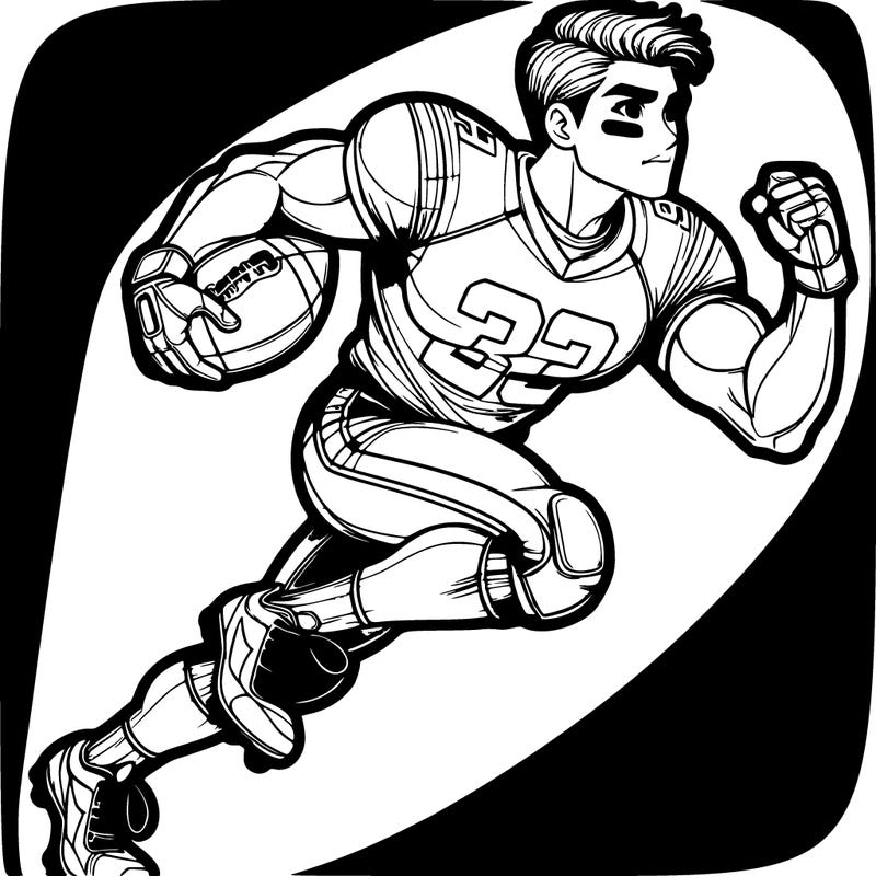 a super realistic football player