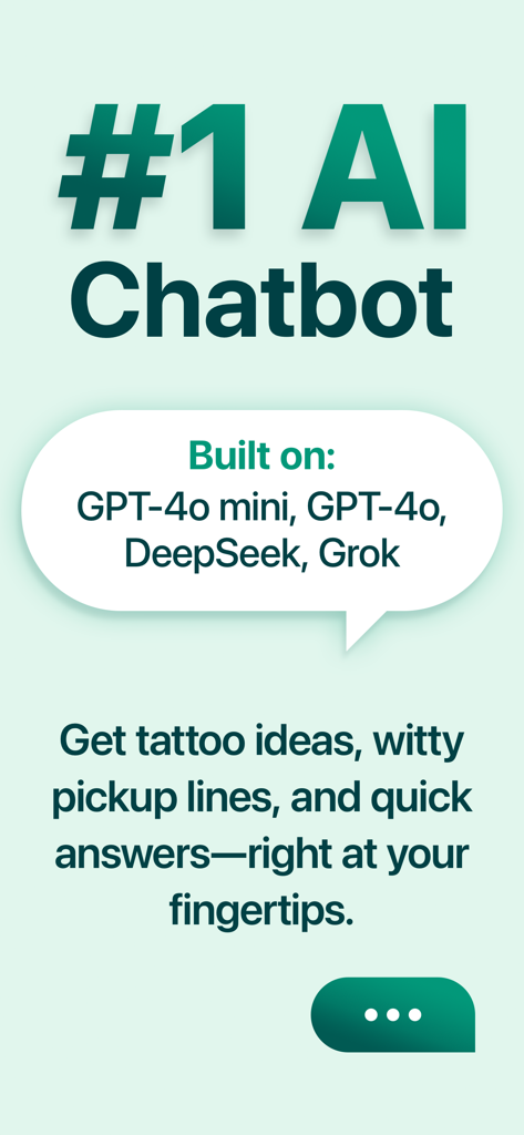 AI Chatbot with Сhat - Chatrun - Chatrun AI Chatbot app screen promoting GPT-4o and DeepSeek integration for creative ideas and answers