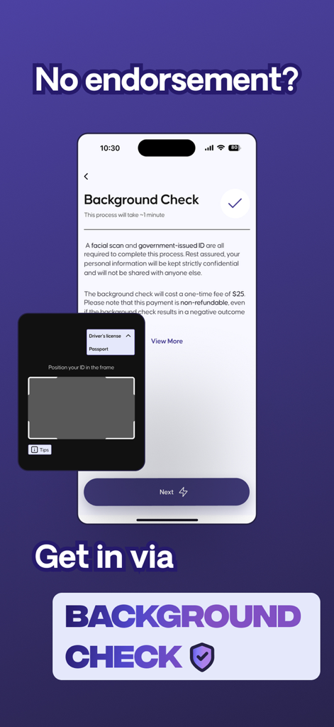 Hulah dating app background check interface for user verification and safety