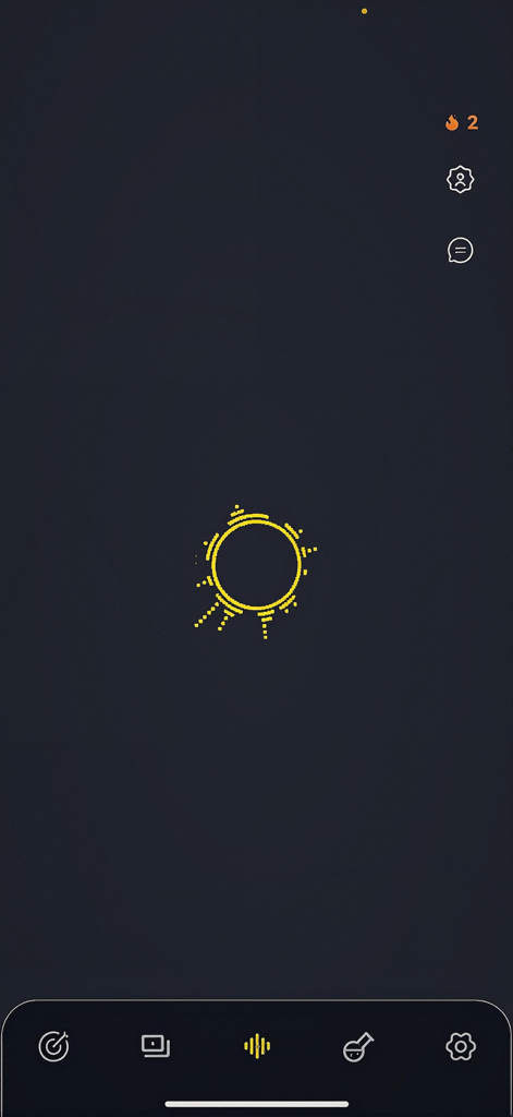 Pouch - Voice interface of Pouch app with circular audio visualizer