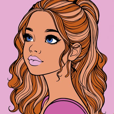 beautiful realistic girl