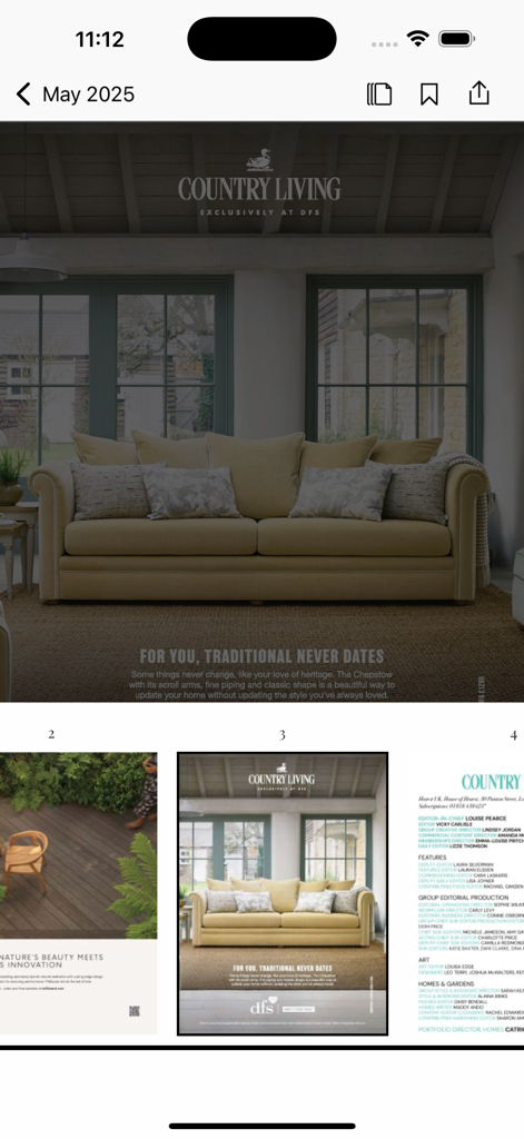 Country Living UK - Country Living UKのデジタル雑誌ビュー。伝統的なリビングルームのインテリアを表示。