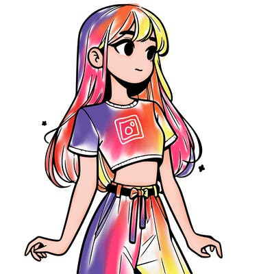 girl in a cute crop top