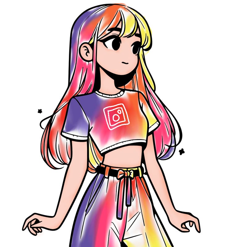 girl in a cute crop top