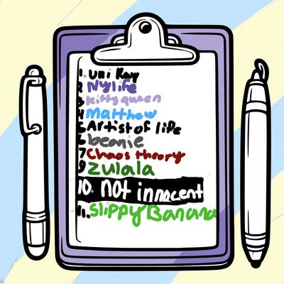 blank clip board with pen