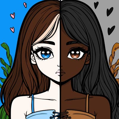 realistic girl split