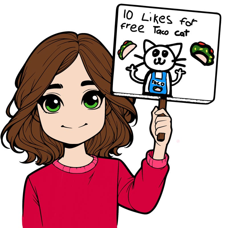 realistic girl holding up a sign