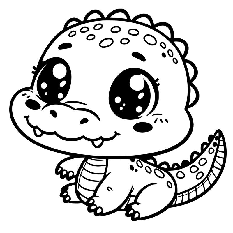a cute animal crocodile baby