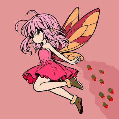 manga fairy flying