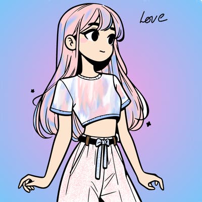 girl in a cute crop top