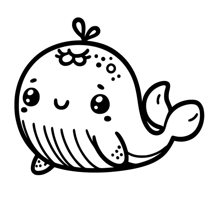 a cute whale
