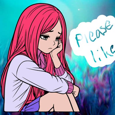 a realistic girl with depression