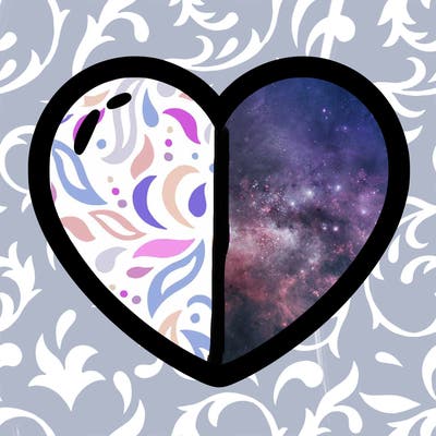 a blank heart