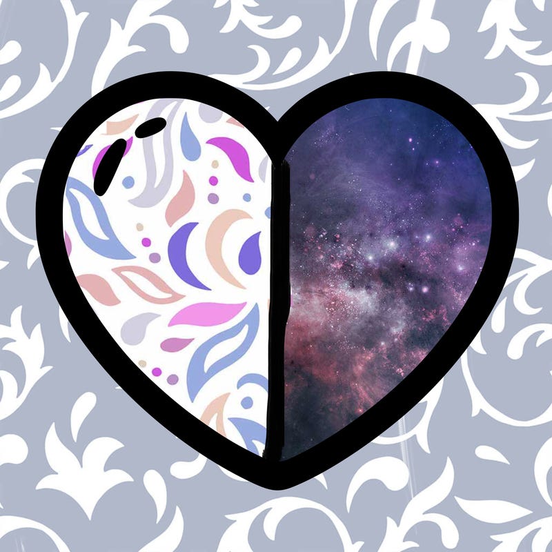 a blank heart