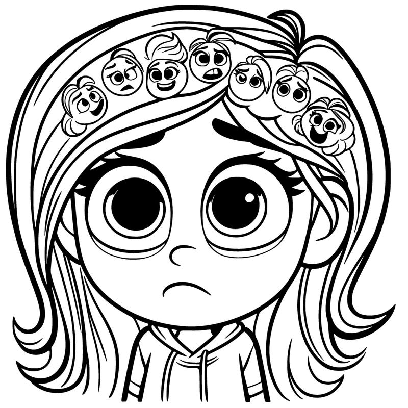 riley with all her emotions in her head inside out 2