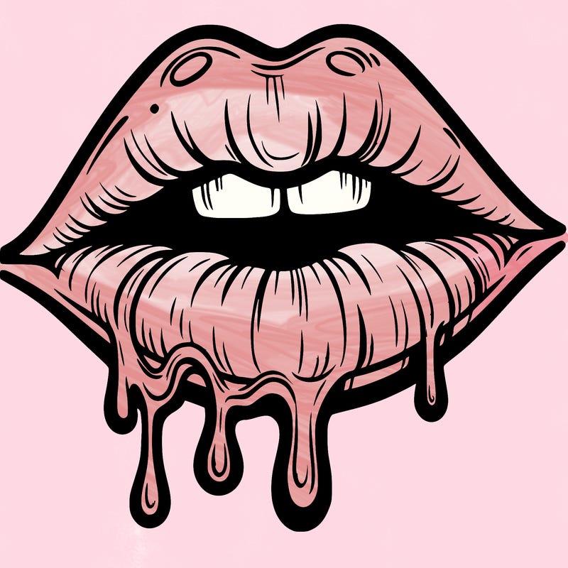 lips that look realistic and drip