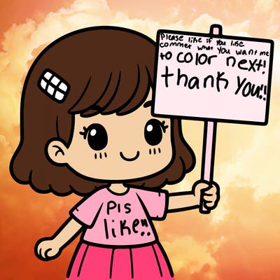 girl holding up a sign