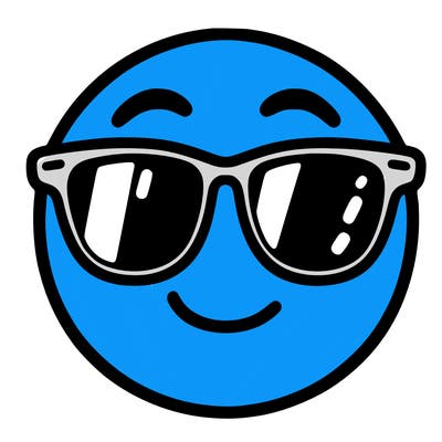 emoji with sunglasses
