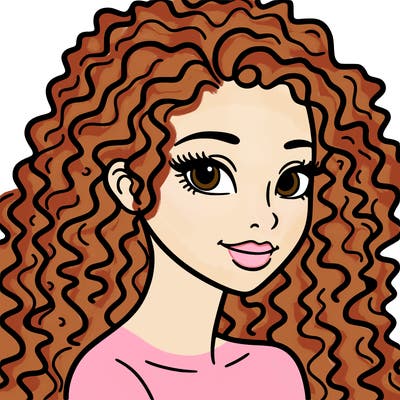 woman with curly hair