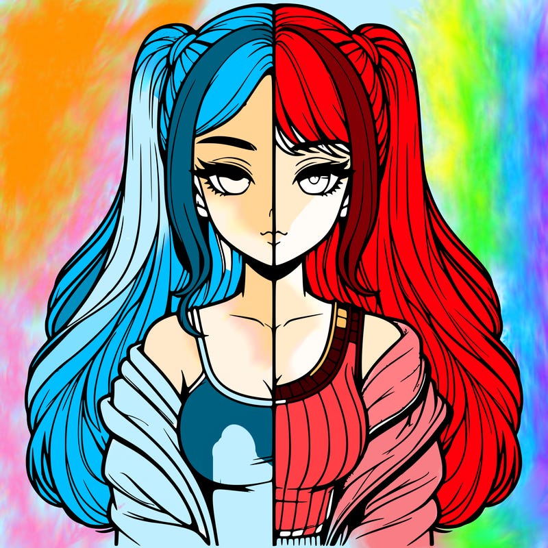 realistic girl split