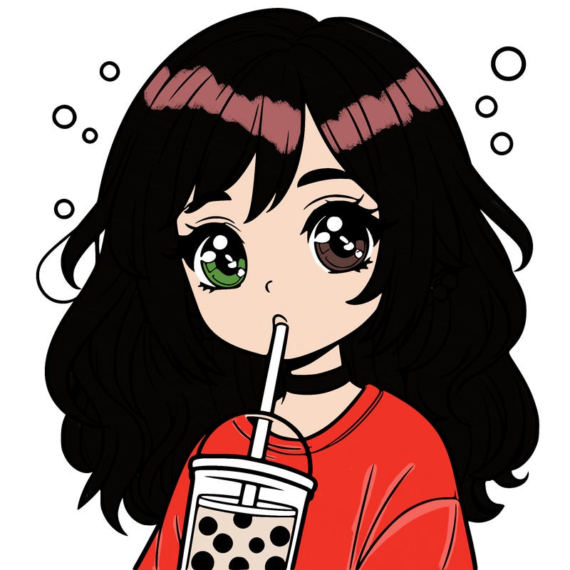girl with boba
