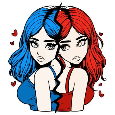 realistic girl split