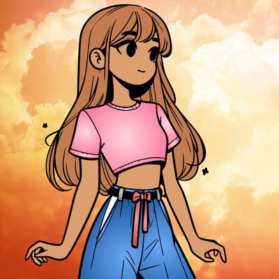 girl in a cute crop top