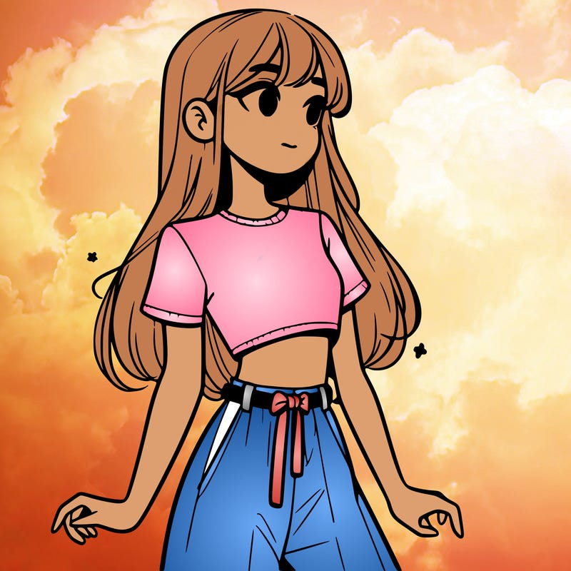 girl in a cute crop top