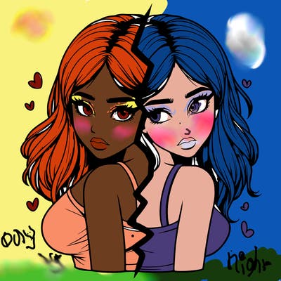 realistic girl split