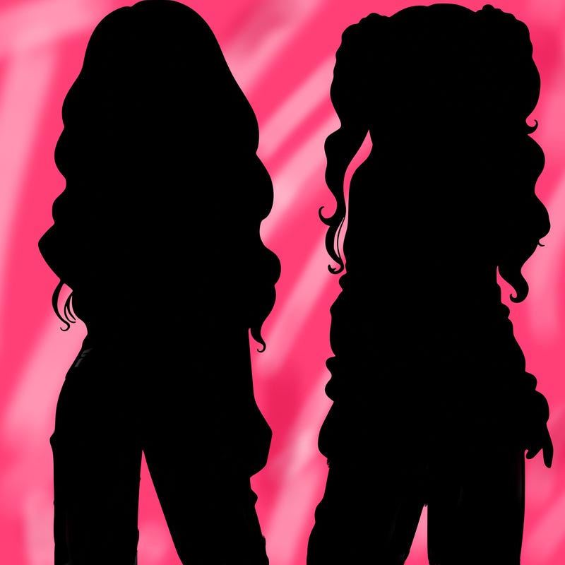 2 girls in crop tops and baggy jeans ripped