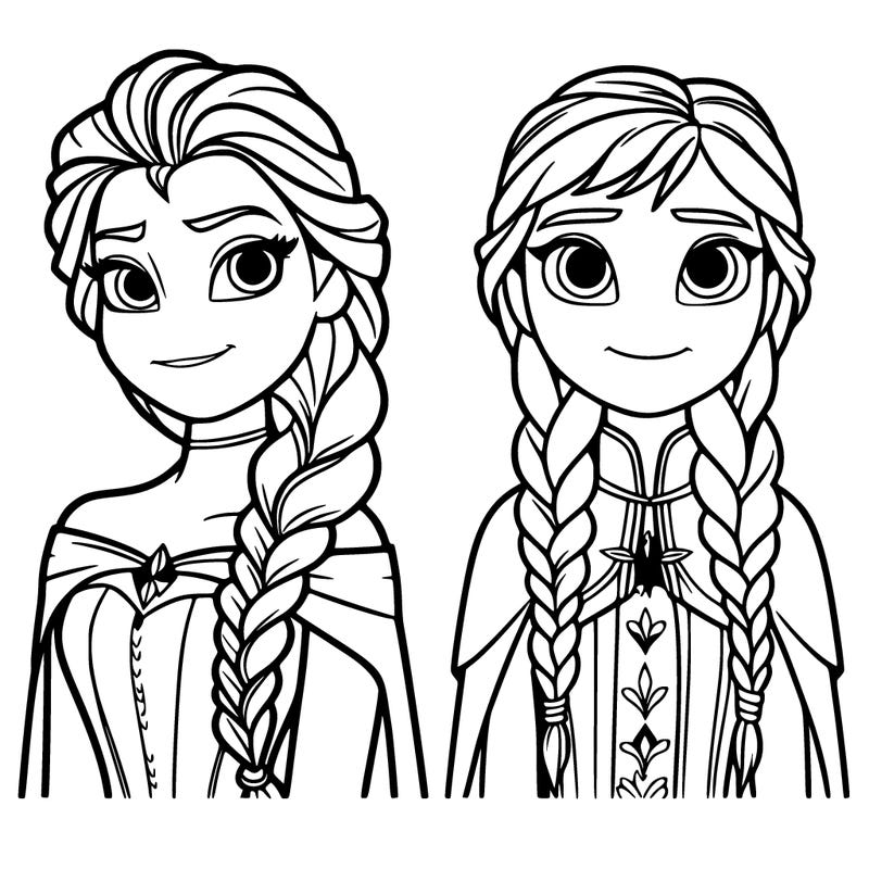 elsa and anna from frozen