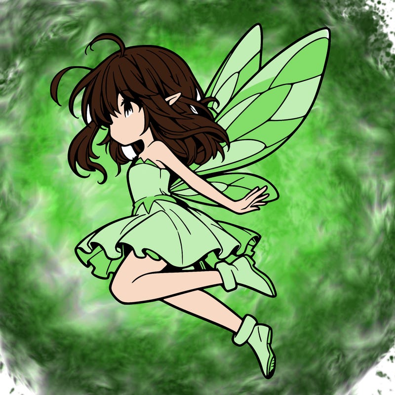 manga fairy flying