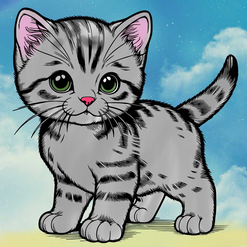 realistic kitten