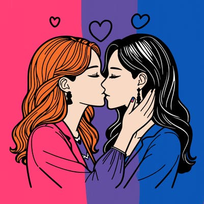 kiss lesbians