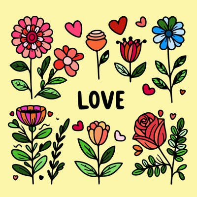 love described by flowers
