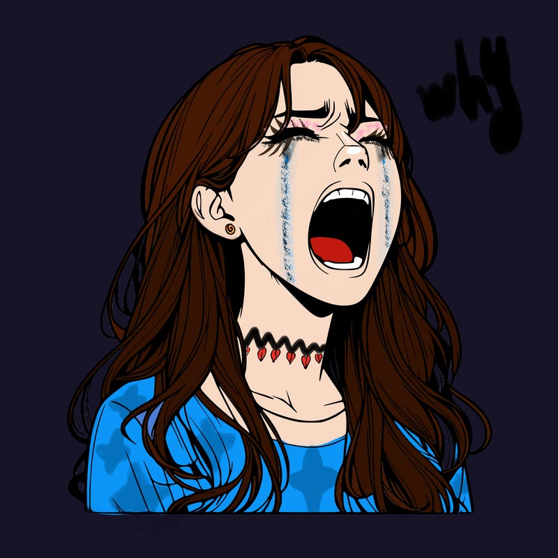 screaming realistic, girl