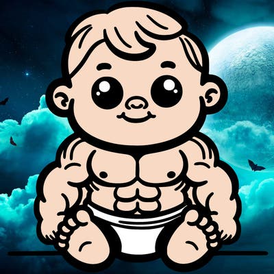 strong buff baby