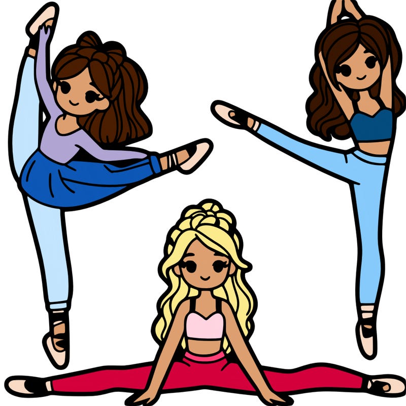 girls doing the splits