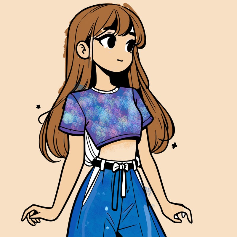 girl in a cute crop top
