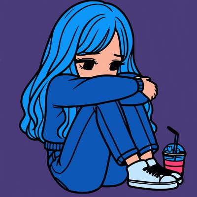 a girl  after a breakup