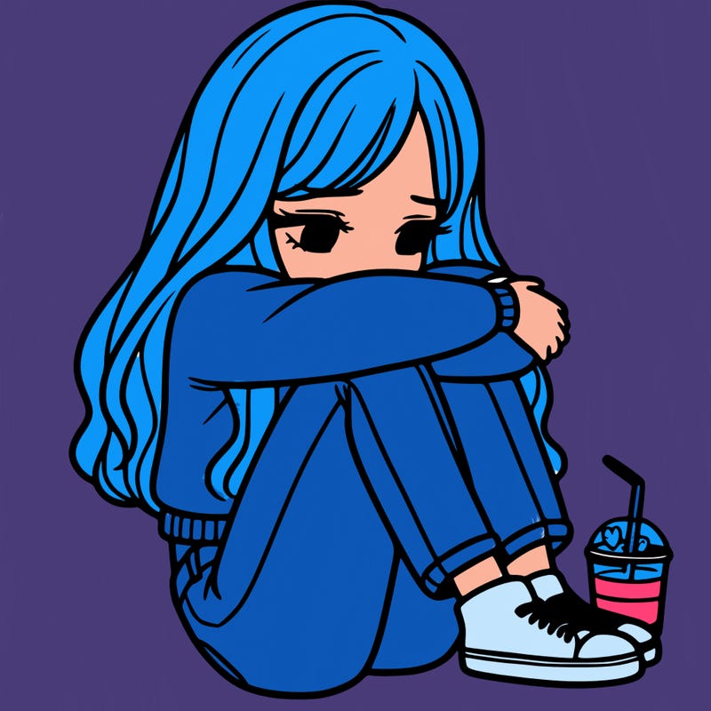 a girl  after a breakup