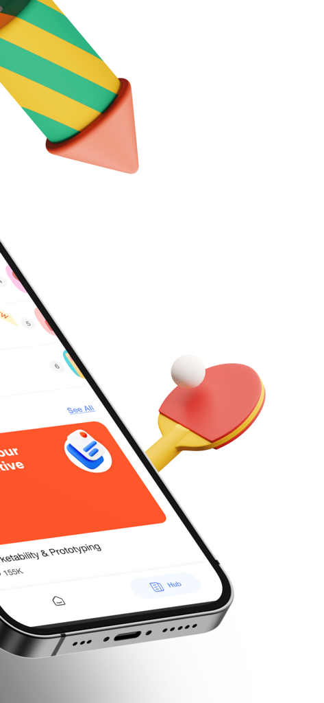 Supersonic App - Mobile screen showing the Supersonic App interface for tracking game marketability and prototyping metrics.