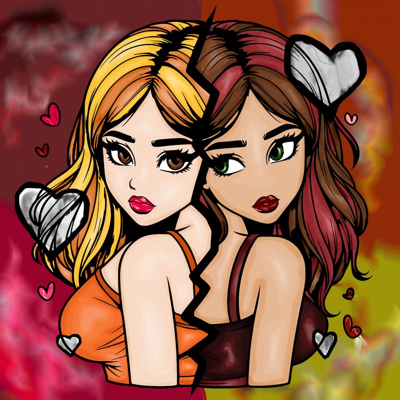 realistic girl split