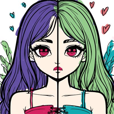 realistic girl split