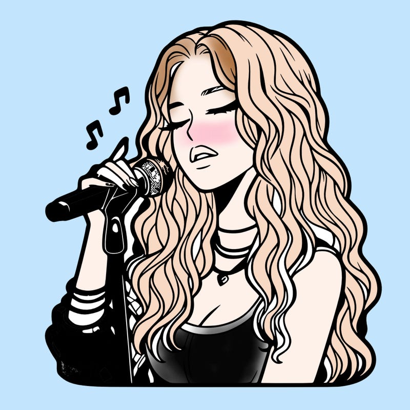 realistic female singer