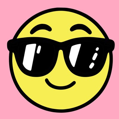 emoji with sunglasses