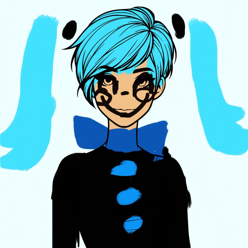 a realistic teen girl with a pixie haircut