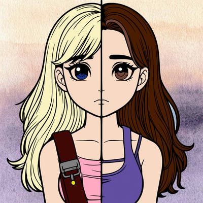 realistic girl split